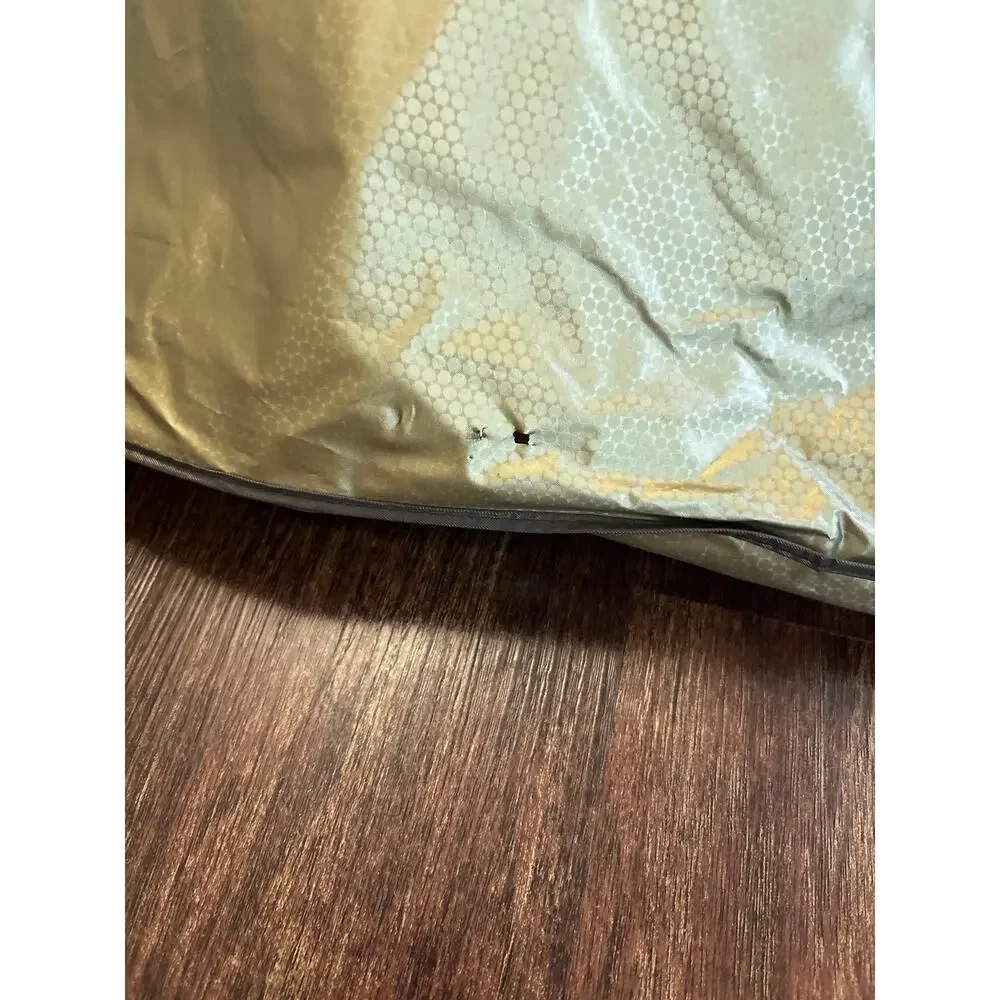 Vintage Kohl's Gold Zippered Travel Garment Bag Storage Case